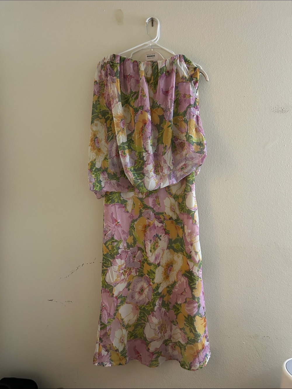 Multicolor Casual Women's Off-Shoulder Floral Party Dress